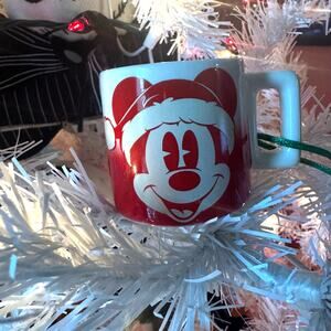 Disney Parks 2022 Starbucks Christmas Ornament  Mickey Mouse Mini Mug